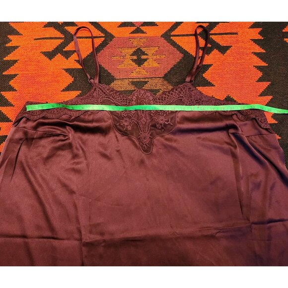 NEW Sophie Burgundy Satin Stretch Lace Trim Cami Winter Bloom By Torrid 1X - Picture 3 of 11